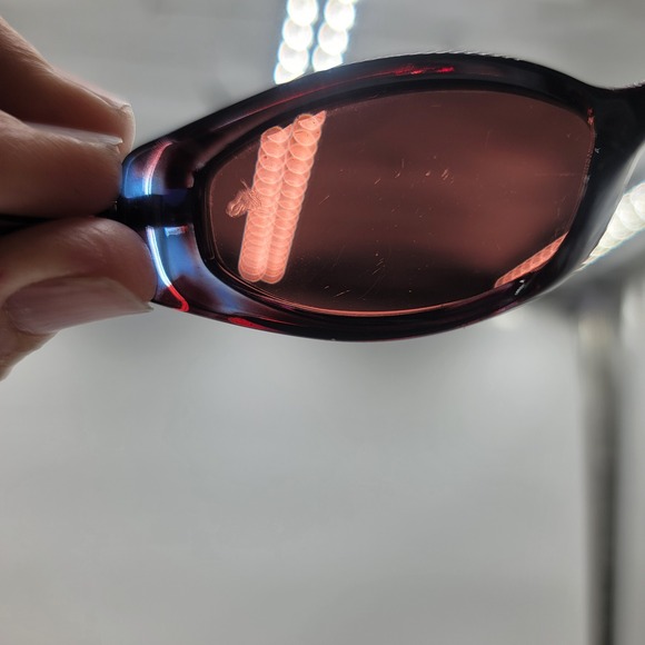 Maui Jim MJ-123-11 Sunglasses Purple Black Oval Wrap Vintage Sport with Case main image 13